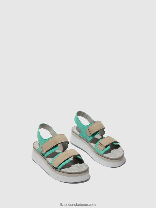 Sling-Back Sandals CORI377 Women Fly London 4V24RT578 MYNT/CLOUD