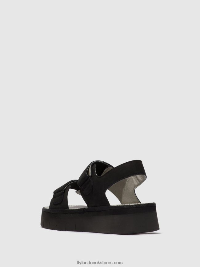 Sling-Back Sandals CORI377 Women Fly London 4V24RT579 BLACK