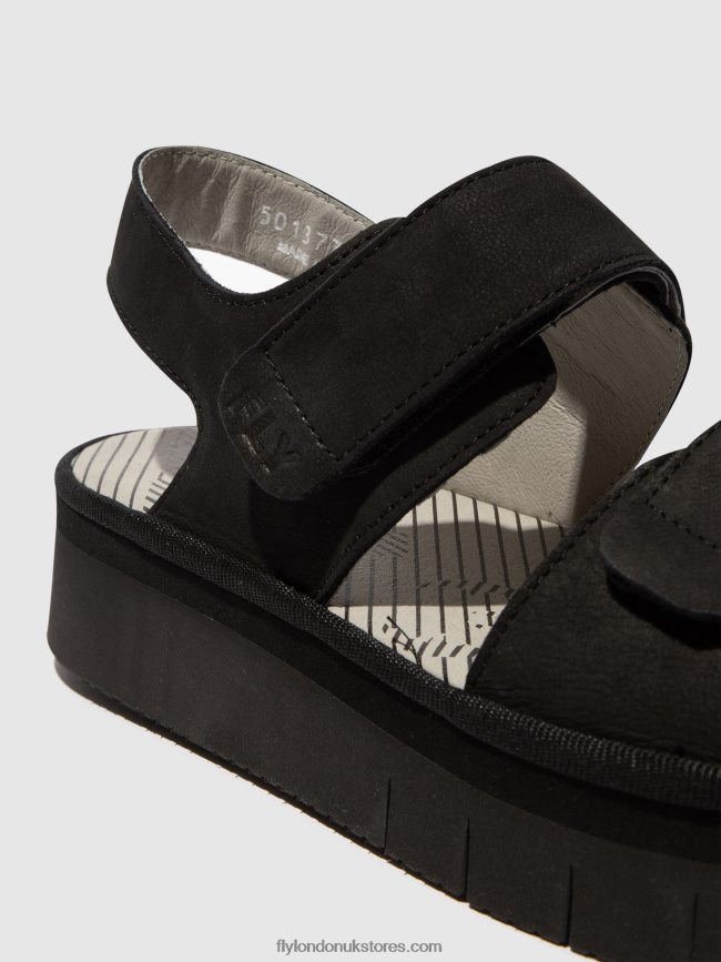 Sling-Back Sandals CORI377 Women Fly London 4V24RT579 BLACK