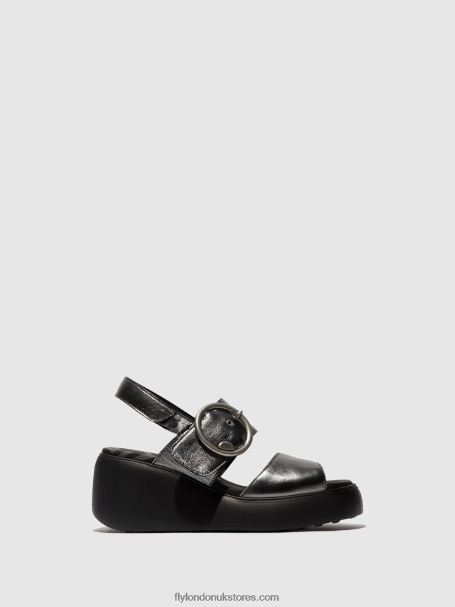 Sling-Back Sandals DIGO939 Women Fly London 4V24RT455 GRAPHITE