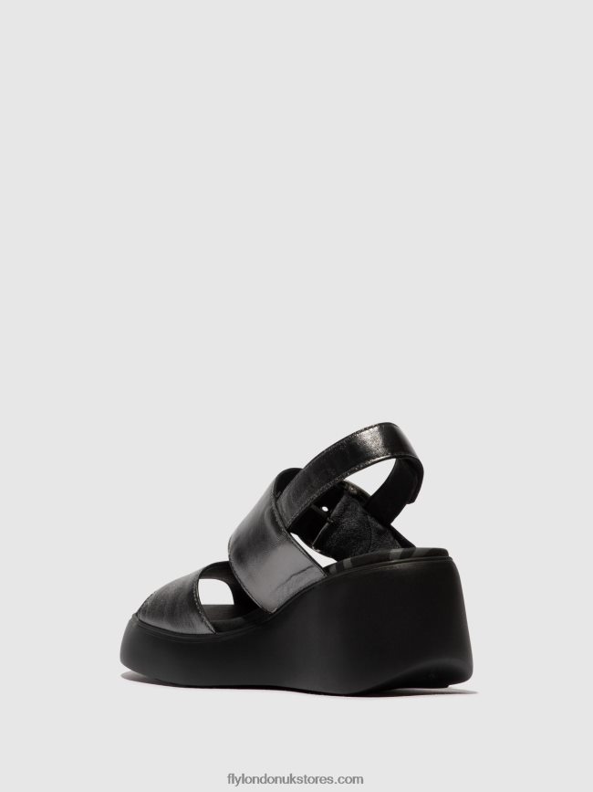Sling-Back Sandals DIGO939 Women Fly London 4V24RT455 GRAPHITE