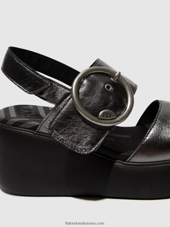 Sling-Back Sandals DIGO939 Women Fly London 4V24RT455 GRAPHITE