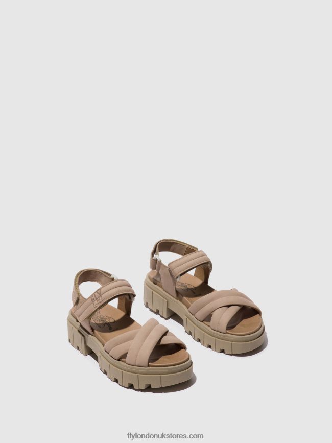 Sling-Back Sandals JADA854 Women Fly London 4V24RT545 CONCRETE