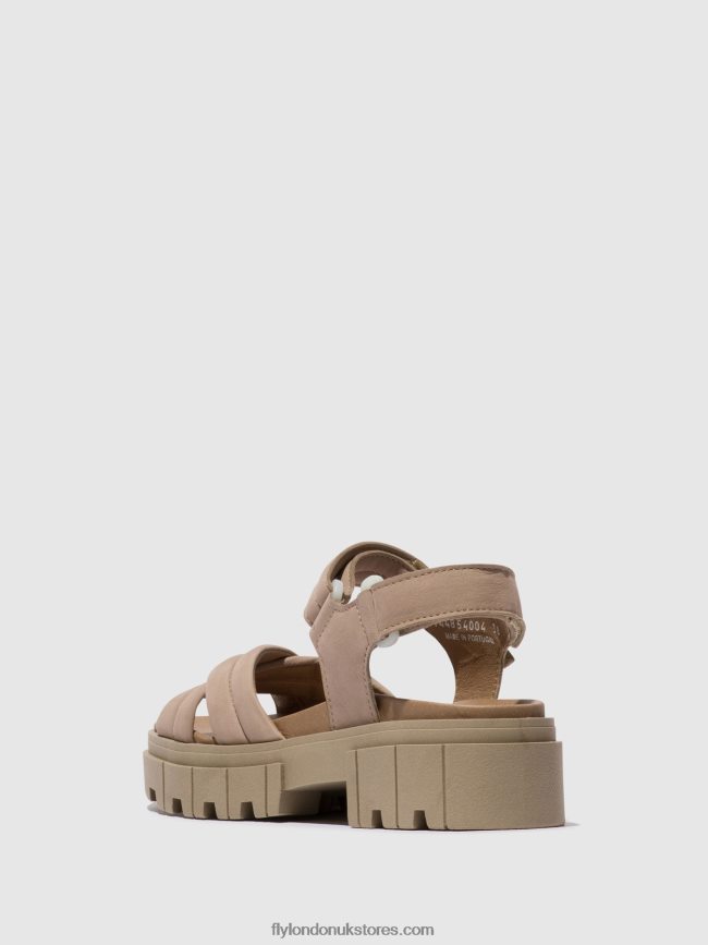 Sling-Back Sandals JADA854 Women Fly London 4V24RT545 CONCRETE