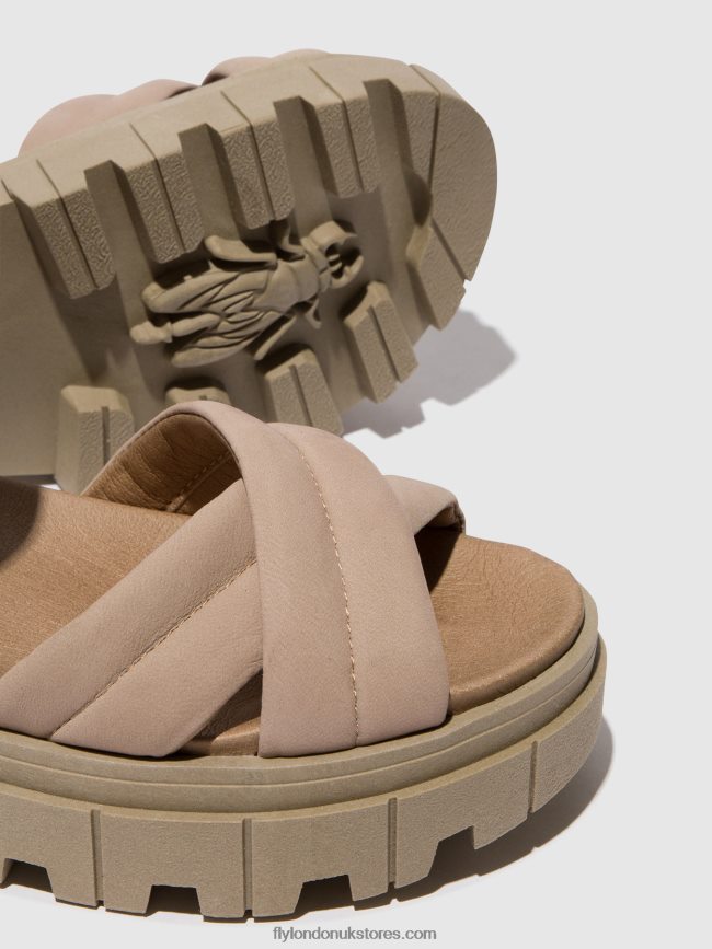 Sling-Back Sandals JADA854 Women Fly London 4V24RT545 CONCRETE