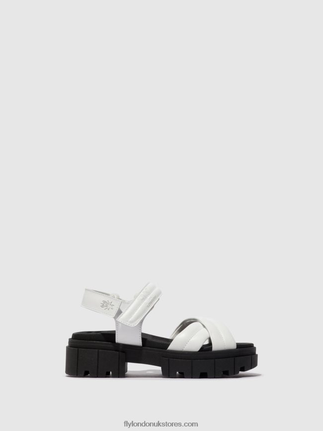 Sling-Back Sandals JADA854 Women Fly London 4V24RT547 WHITE