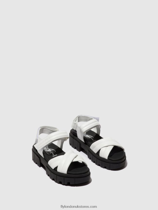 Sling-Back Sandals JADA854 Women Fly London 4V24RT547 WHITE
