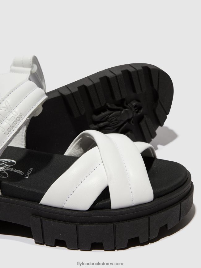 Sling-Back Sandals JADA854 Women Fly London 4V24RT547 WHITE