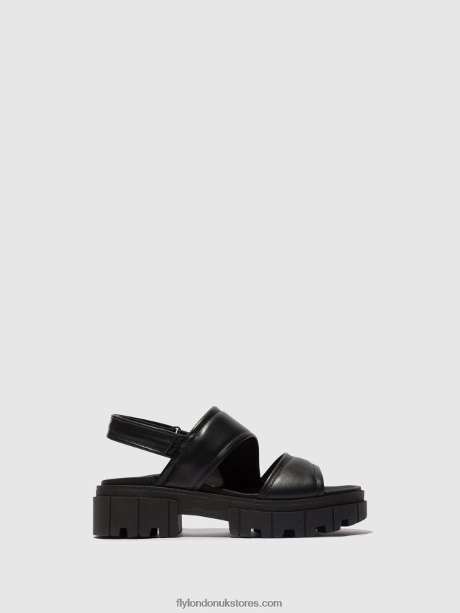 Sling-Back Sandals JIRA865 Women Fly London 4V24RT542 BLACK