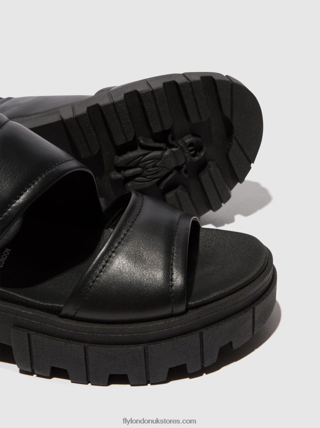 Sling-Back Sandals JIRA865 Women Fly London 4V24RT542 BLACK