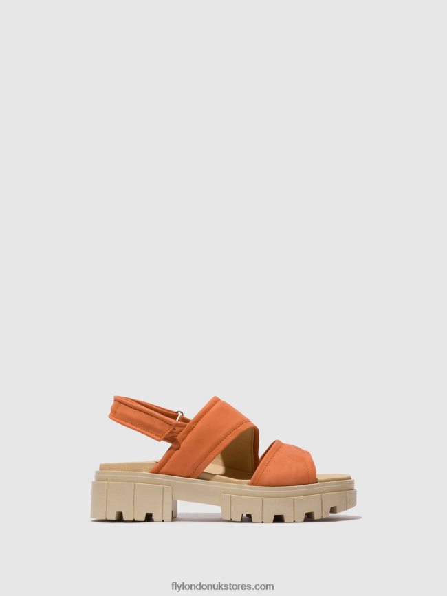 Sling-Back Sandals JIRA865 Women Fly London 4V24RT543 PEACH
