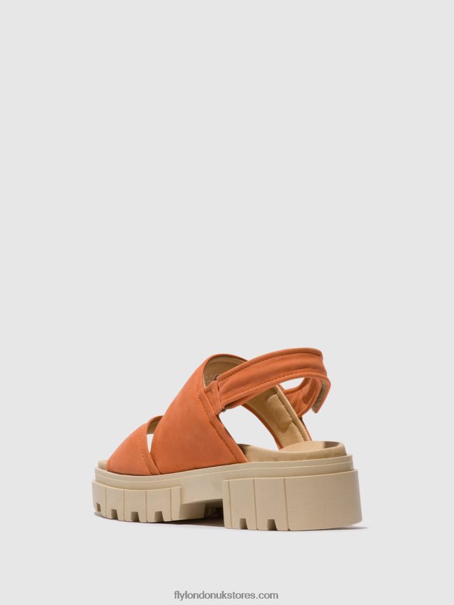 Sling-Back Sandals JIRA865 Women Fly London 4V24RT543 PEACH