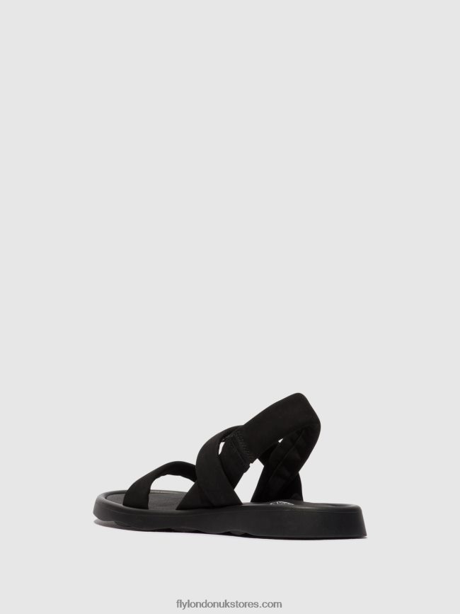 Sling-Back Sandals TERA873 Women Fly London 4V24RT538 BLACK