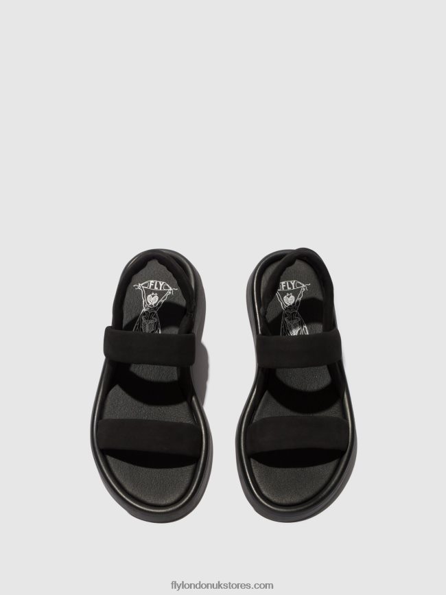 Sling-Back Sandals TERA873 Women Fly London 4V24RT538 BLACK