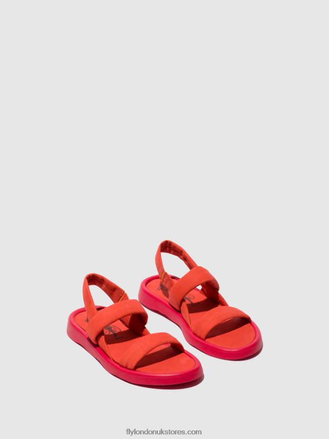 Sling-Back Sandals TERA873 Women Fly London 4V24RT540 DEVIL RED