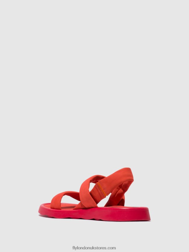 Sling-Back Sandals TERA873 Women Fly London 4V24RT540 DEVIL RED