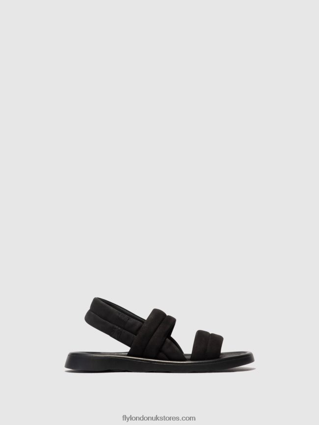 Sling-Back Sandals TOFY941 Women Fly London 4V24RT457 BLACK