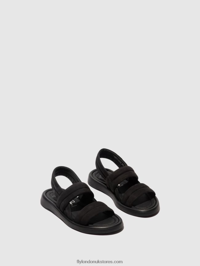 Sling-Back Sandals TOFY941 Women Fly London 4V24RT457 BLACK