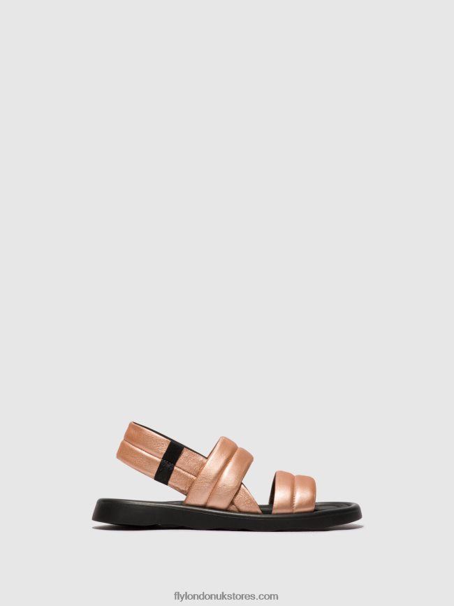 Sling-Back Sandals TOFY941 Women Fly London 4V24RT458 BLUSH GOLD
