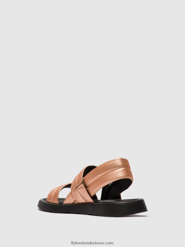 Sling-Back Sandals TOFY941 Women Fly London 4V24RT458 BLUSH GOLD