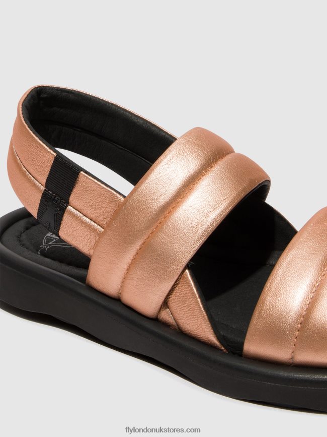 Sling-Back Sandals TOFY941 Women Fly London 4V24RT458 BLUSH GOLD