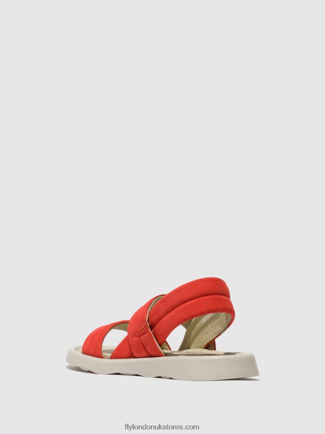 Sling-Back Sandals TOFY941 Women Fly London 4V24RT459 DEVIL RED