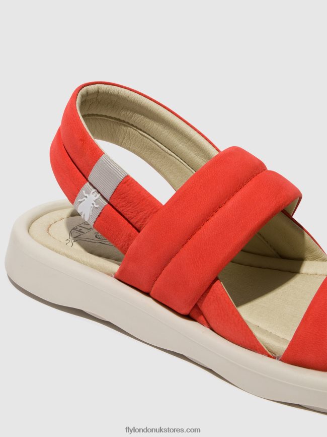 Sling-Back Sandals TOFY941 Women Fly London 4V24RT459 DEVIL RED