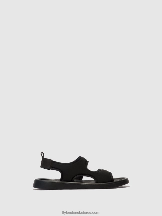 Sling-Back Sandals TREQ930 Women Fly London 4V24RT450 BLACK