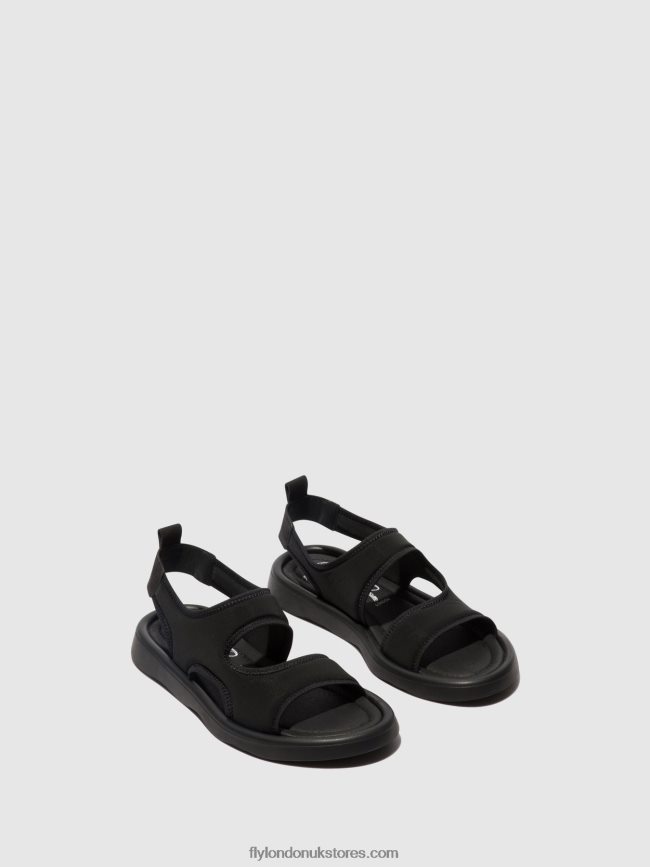 Sling-Back Sandals TREQ930 Women Fly London 4V24RT450 BLACK