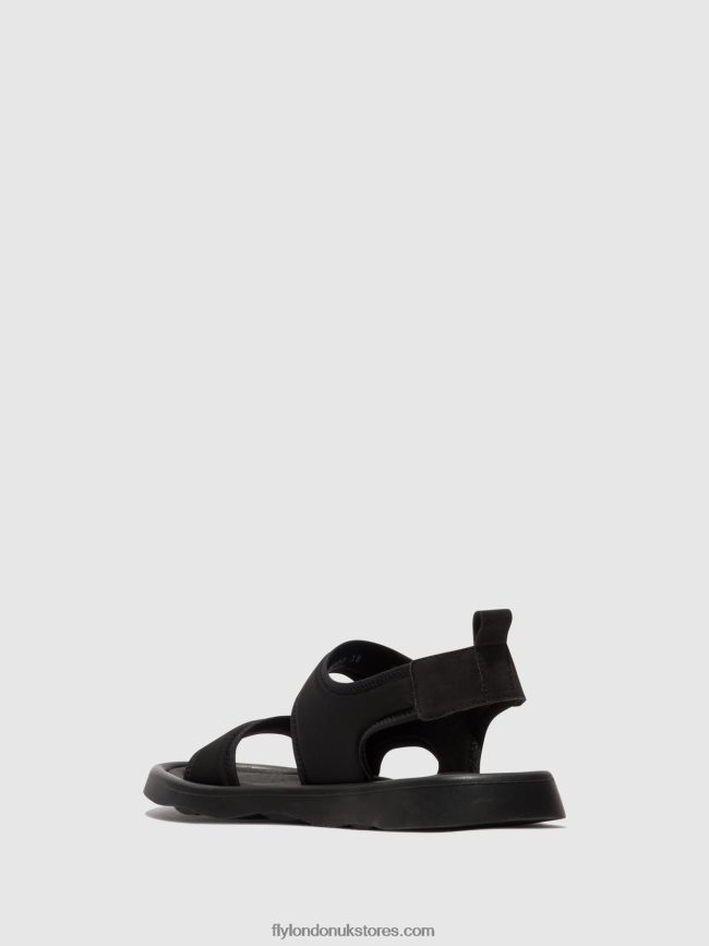 Sling-Back Sandals TREQ930 Women Fly London 4V24RT450 BLACK