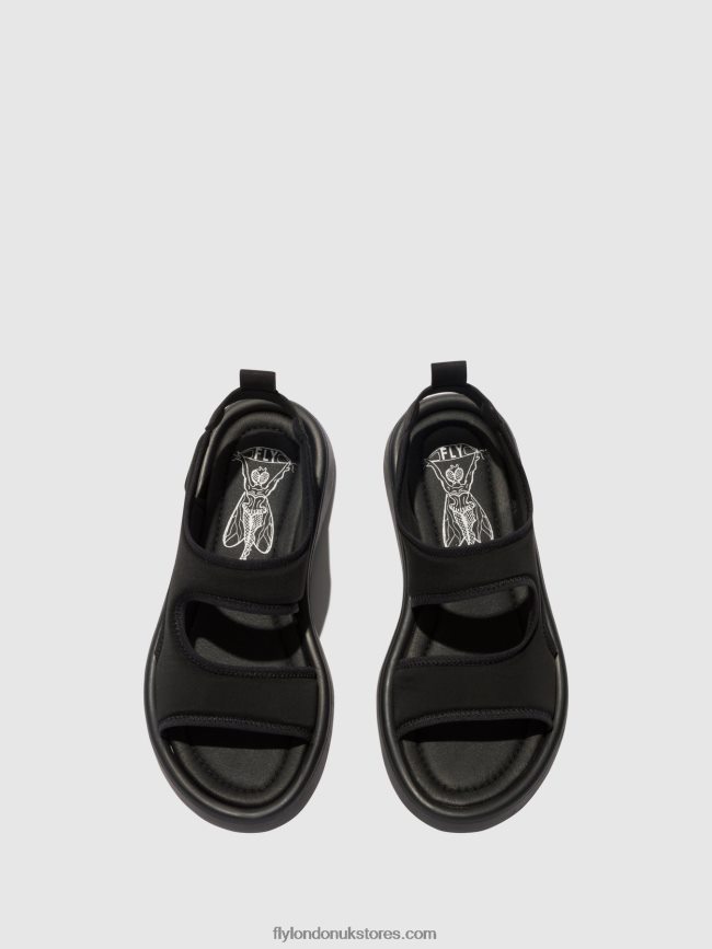 Sling-Back Sandals TREQ930 Women Fly London 4V24RT450 BLACK