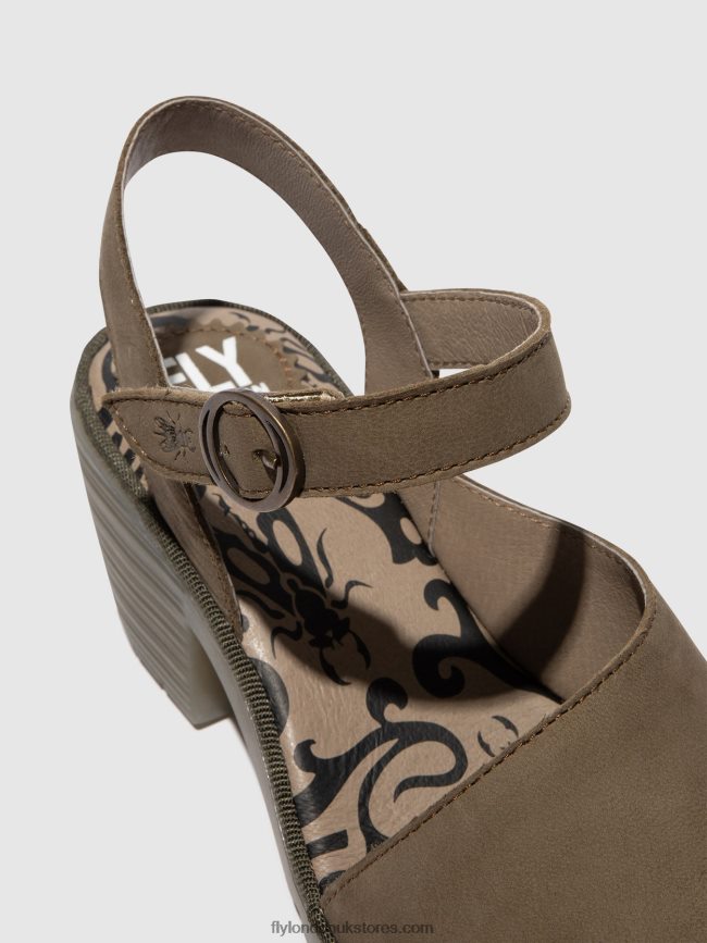 Sling-Back Sandals WELY439 Women Fly London 4V24RT443 KHAKI