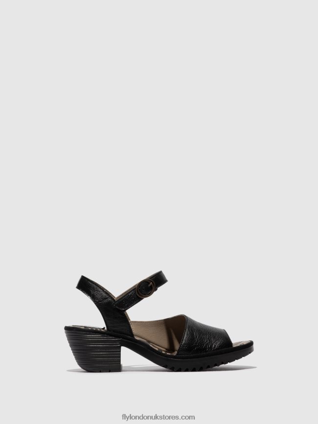 Sling-Back Sandals WELY439 Women Fly London 4V24RT453 BLACK
