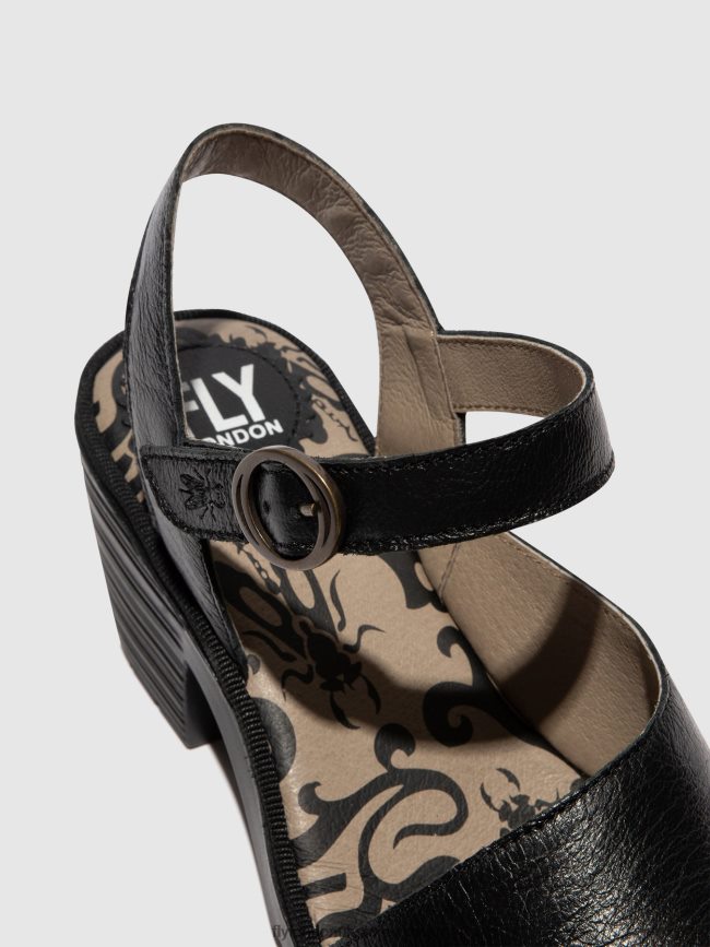 Sling-Back Sandals WELY439 Women Fly London 4V24RT453 BLACK