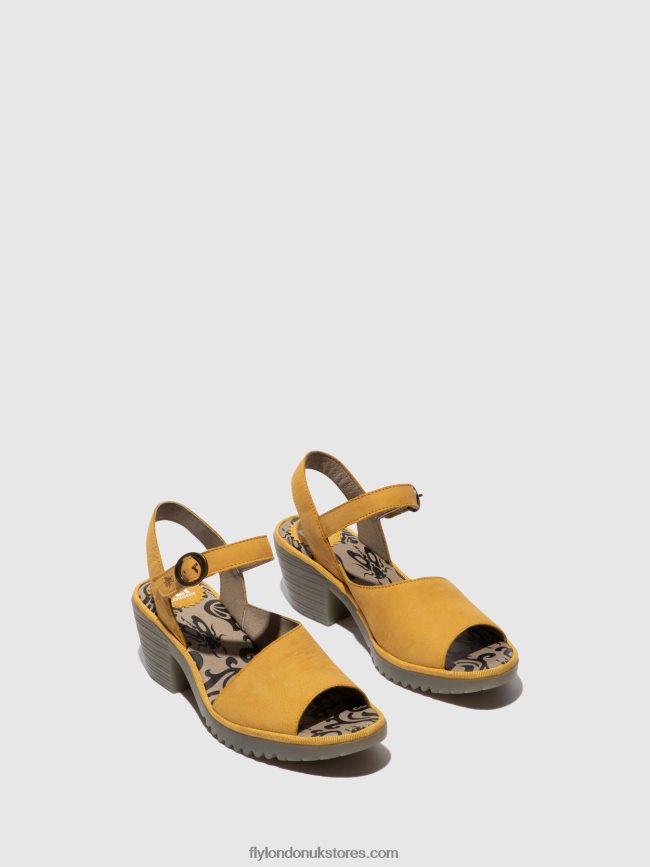 Sling-Back Sandals WELY439 Women Fly London 4V24RT454 BUMBLEBEE