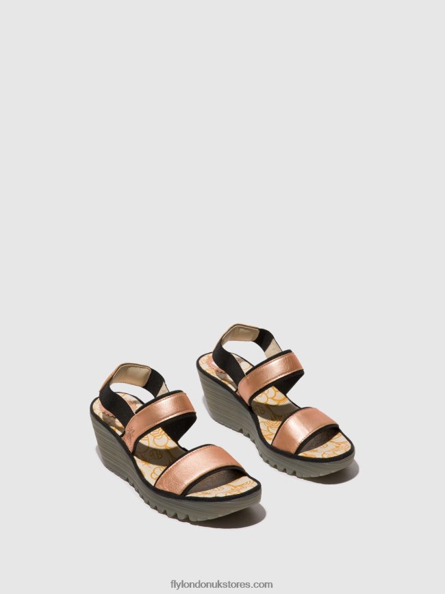 Sling-Back Sandals YACO416 Women Fly London 4V24RT439 BLUSH GOLD
