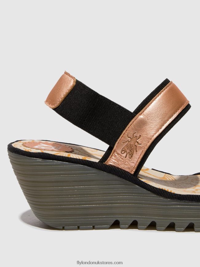 Sling-Back Sandals YACO416 Women Fly London 4V24RT439 BLUSH GOLD