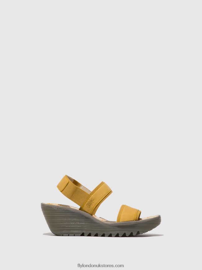 Sling-Back Sandals YACO416 Women Fly London 4V24RT440 BUMBLEBEE