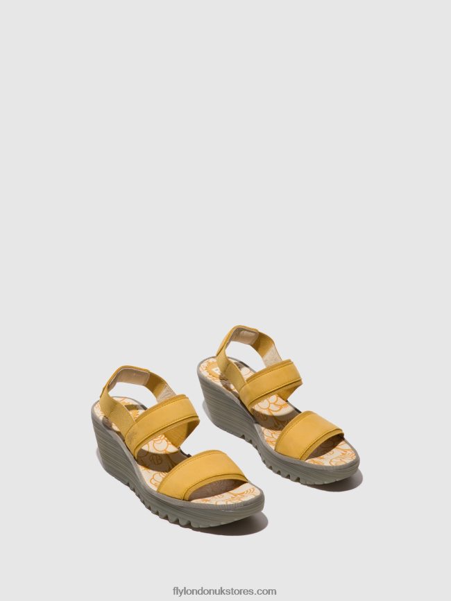 Sling-Back Sandals YACO416 Women Fly London 4V24RT440 BUMBLEBEE