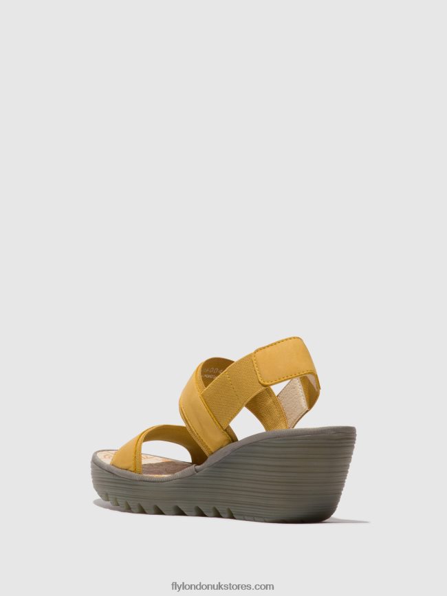 Sling-Back Sandals YACO416 Women Fly London 4V24RT440 BUMBLEBEE