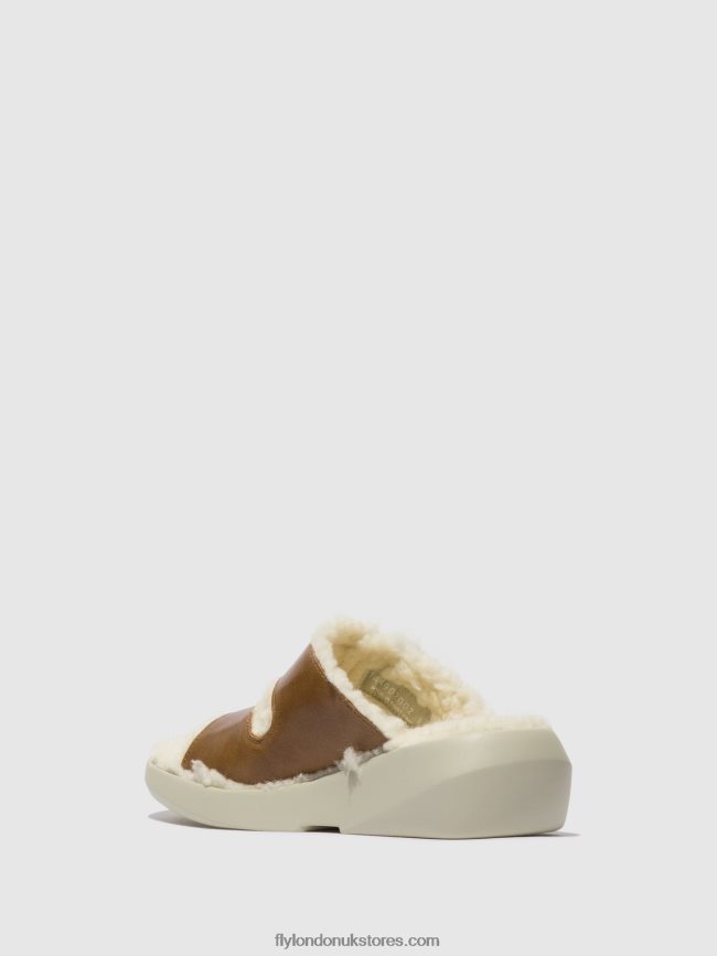 Slip-on Sandals BUGA902 Women Fly London 4V24RT514 CAMEL