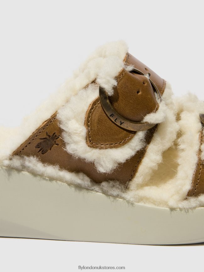 Slip-on Sandals BUGA902 Women Fly London 4V24RT514 CAMEL