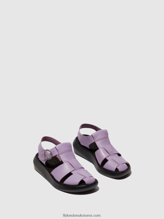 Strappy Sandals BAWE842 Women Fly London 4V24RT429 VIOLET