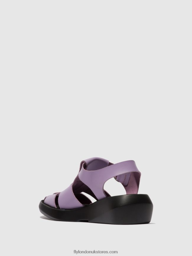 Strappy Sandals BAWE842 Women Fly London 4V24RT429 VIOLET