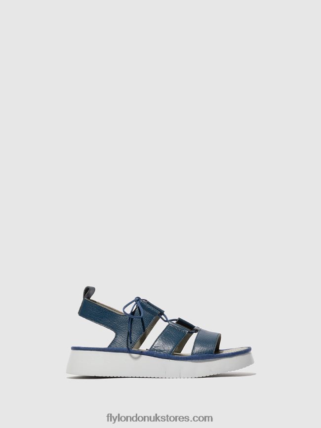 Strappy Sandals CAIO363 Women Fly London 4V24RT571 BLUE