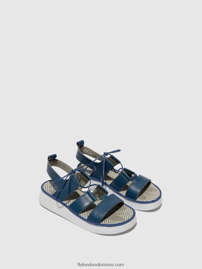 Strappy Sandals CAIO363 Women Fly London 4V24RT571 BLUE