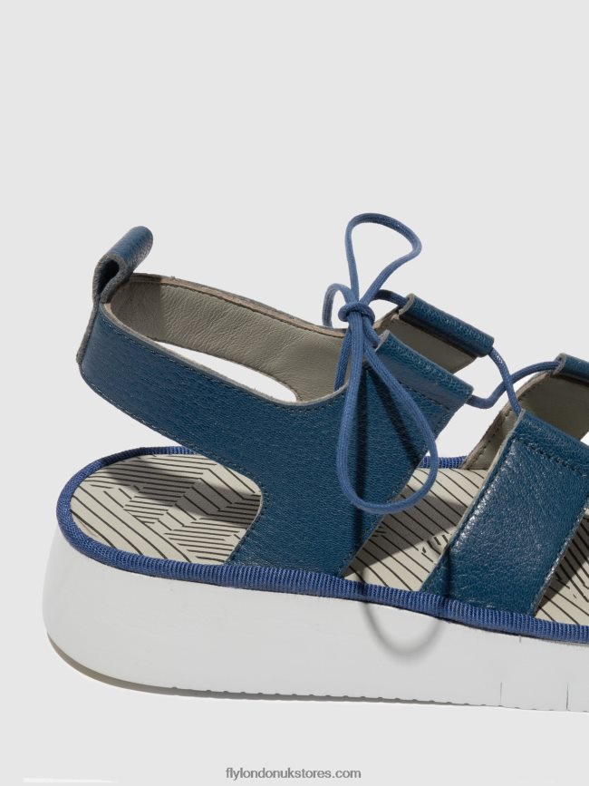 Strappy Sandals CAIO363 Women Fly London 4V24RT571 BLUE