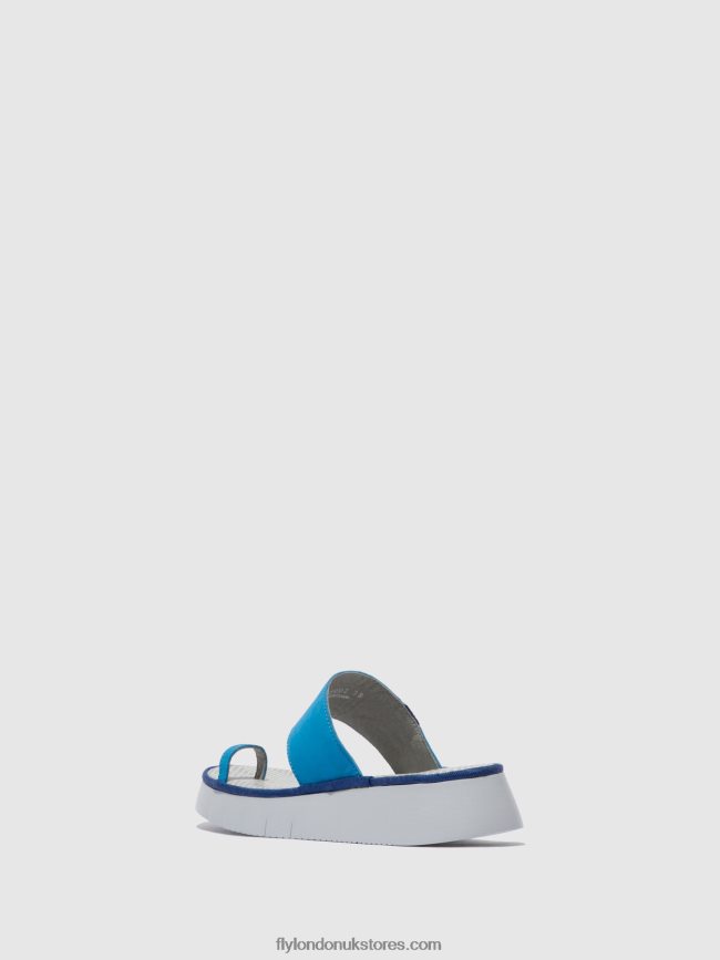 Strappy Sandals CHEV316 Women Fly London 4V24RT599 CUPIDO AZURE