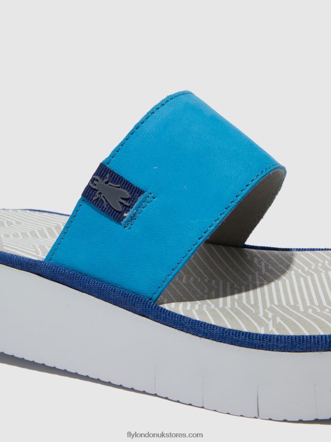 Strappy Sandals CHEV316 Women Fly London 4V24RT599 CUPIDO AZURE