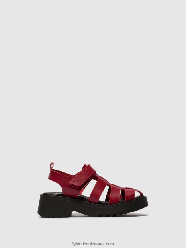 Strappy Sandals MAIE850 Women Fly London 4V24RT424 RED